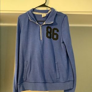 PINK Victoria Secret - Blue Quarter Zip Sweatshirt